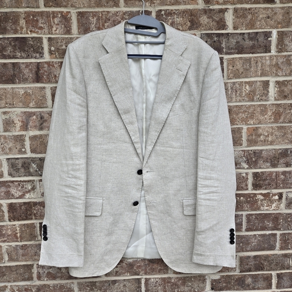 Suitsupply Linen lazio single breasted blazer Size 42L